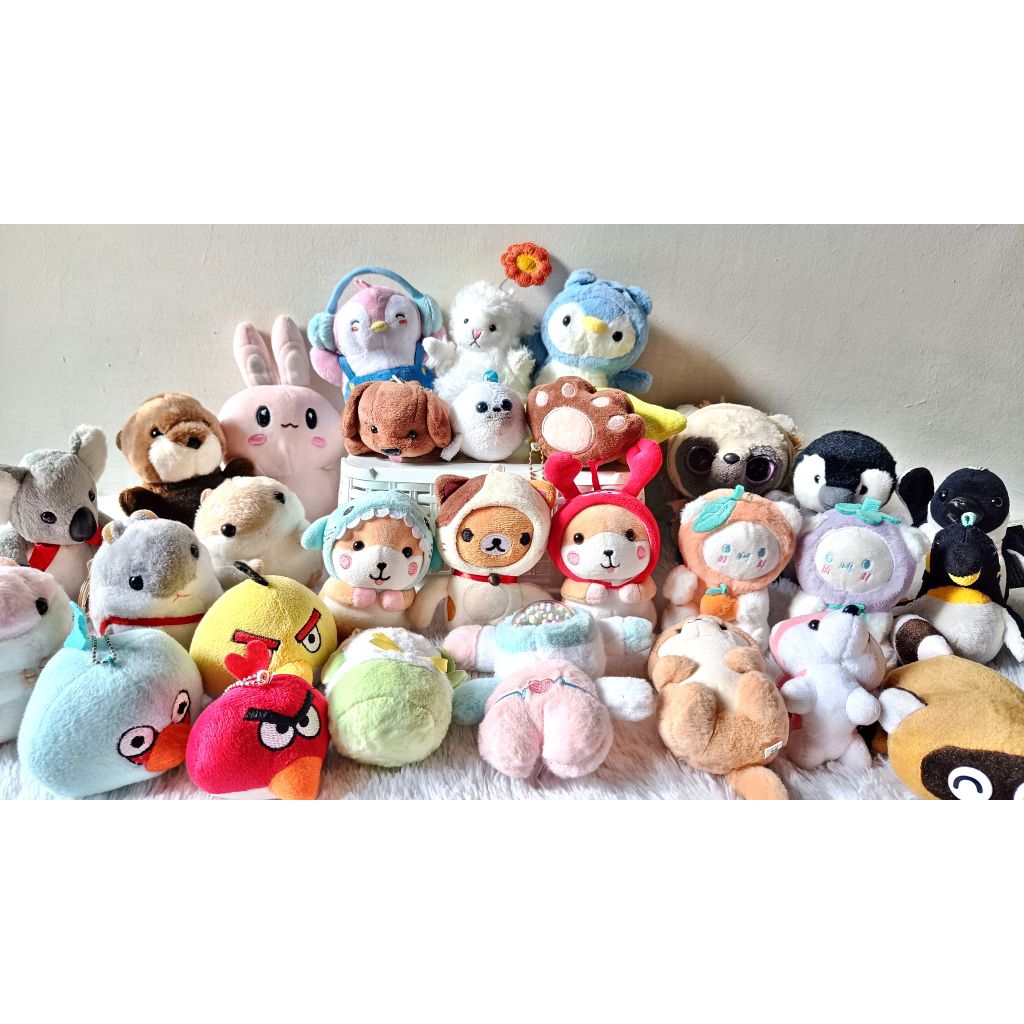 Gantungan Kunci, Bag Charm, Ganci Lucu Boneka Kelinci, Hamster, Shiba Inu, Bebek, Chipdale, Angry Bi