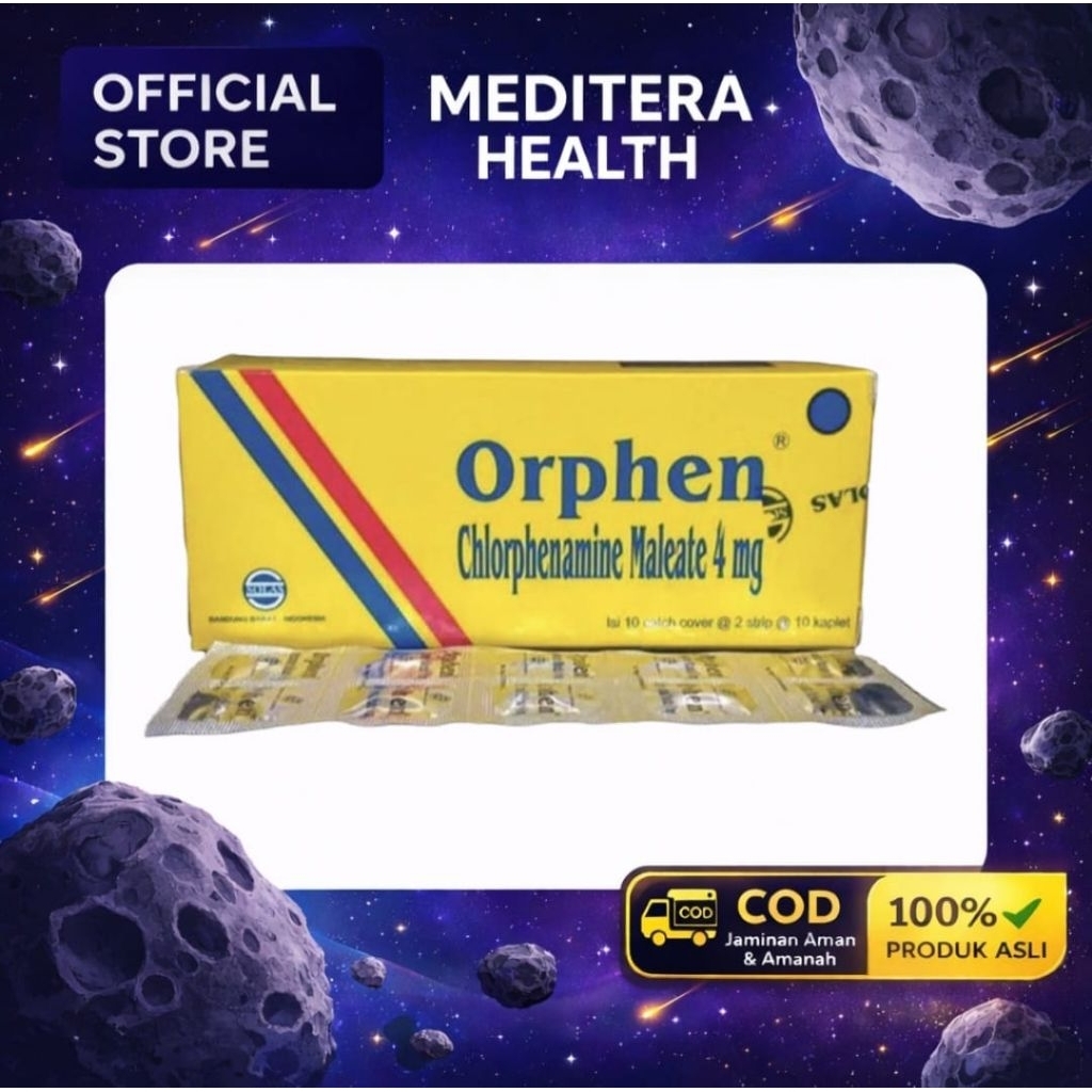 ORPHEN ALERGI BIDURAN GATAL @ 1 STRIP