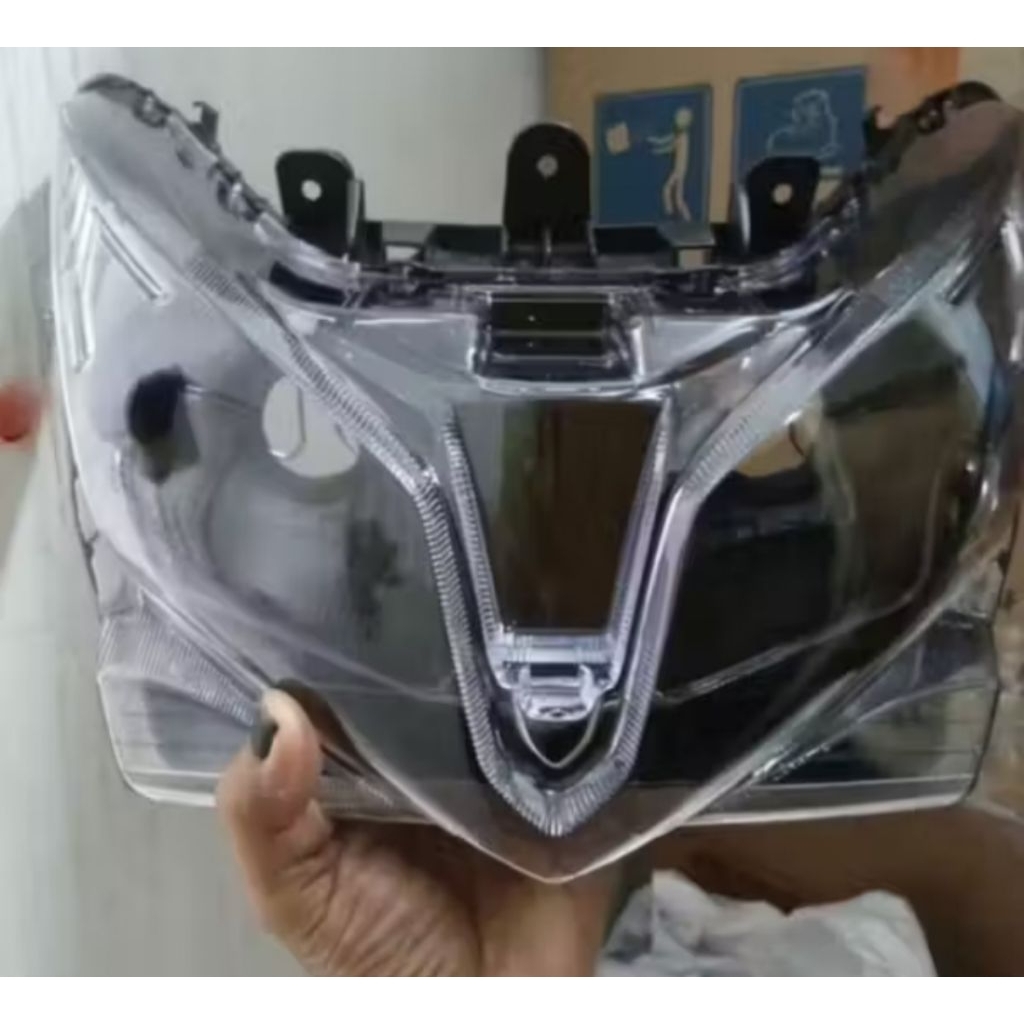 Reflektor Batok Lampu Depan Vario 125 Techno KZR Custom Dudukan H4 Siap Pakai