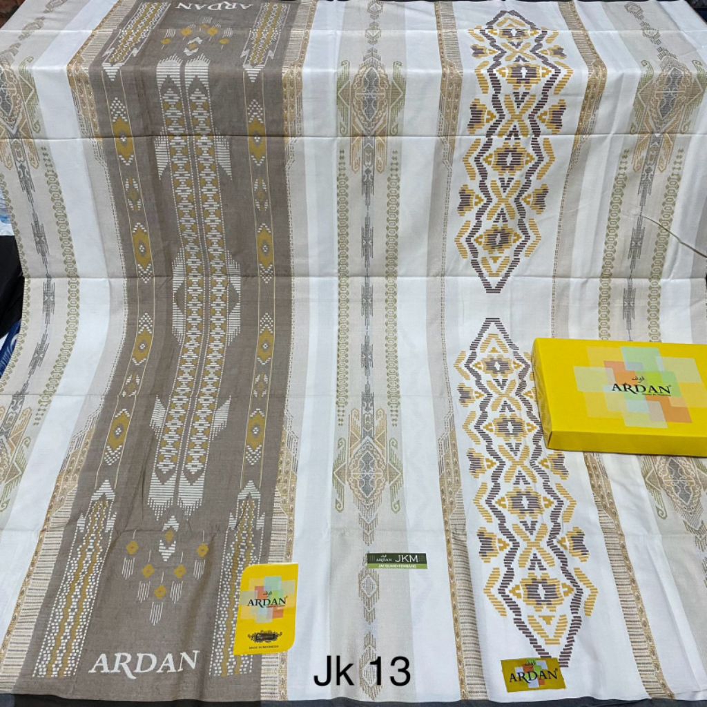 Sarung Ardan STAR Songket dsk/tkp/jkm Gold | silver Hitam | Putih Asli by ketjubung terbaru