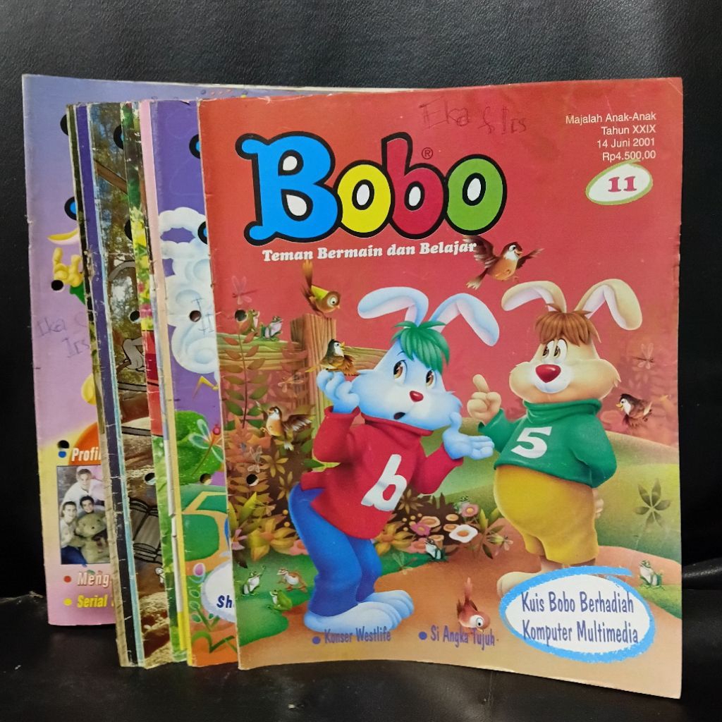 Majalah Bobo Tahun 1998 & 2001 Bekas