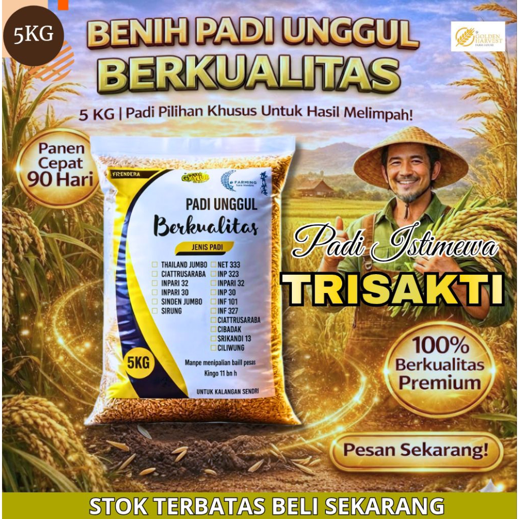 BENIH PADI UNGGUL TRISAKTI ORIGINAL KEMASAN berkualitas
