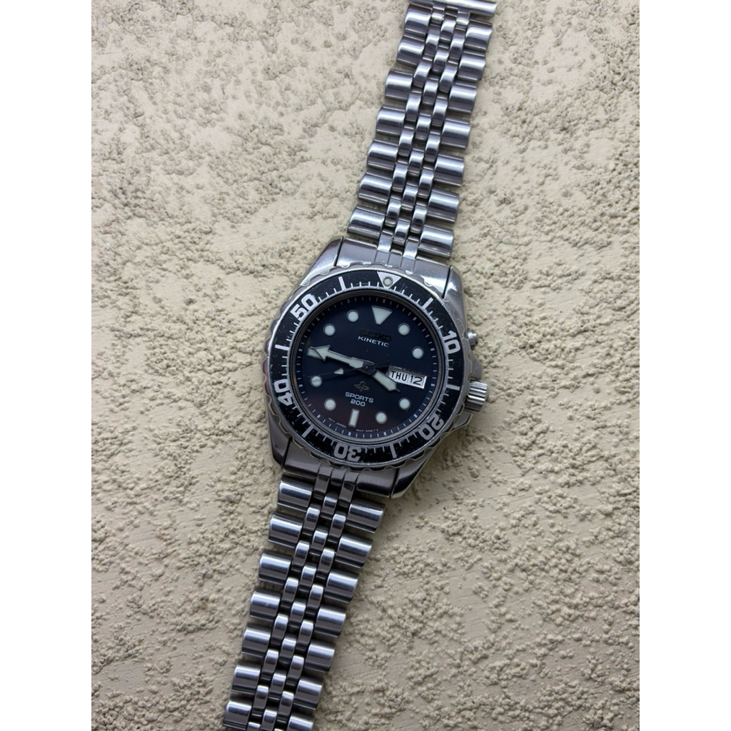 Arloji Jam tangan Seiko Sport Kinetic Second Preloved