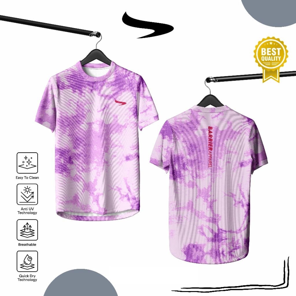 KAOS JERSEY TIE DYE - JERSEY RUNNING PRIA & WANITA - JERSEY RUNNING TIE DYE
