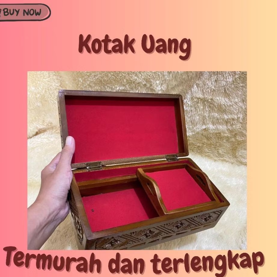 KOTAK KAYU UANG | BOX HANTARAN UANG