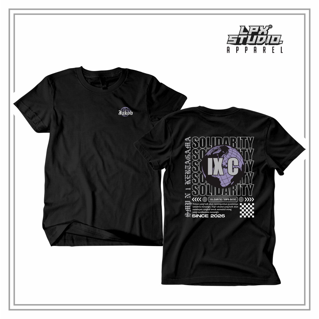 Kaos Kelas Siswa Siswi SD SMP SMA Bebas Custom Desain Reflektif