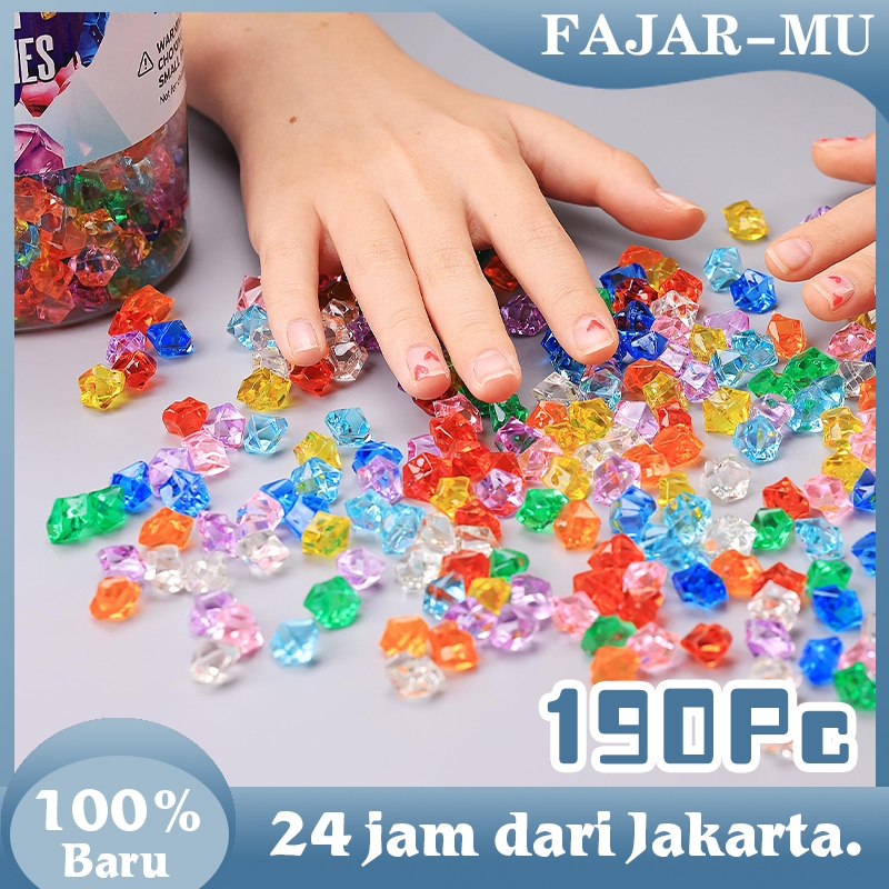 500g Batu Kristal Akrilik Batu Kristal Dekorasi Pot Bunga Dekorasi Akuarium