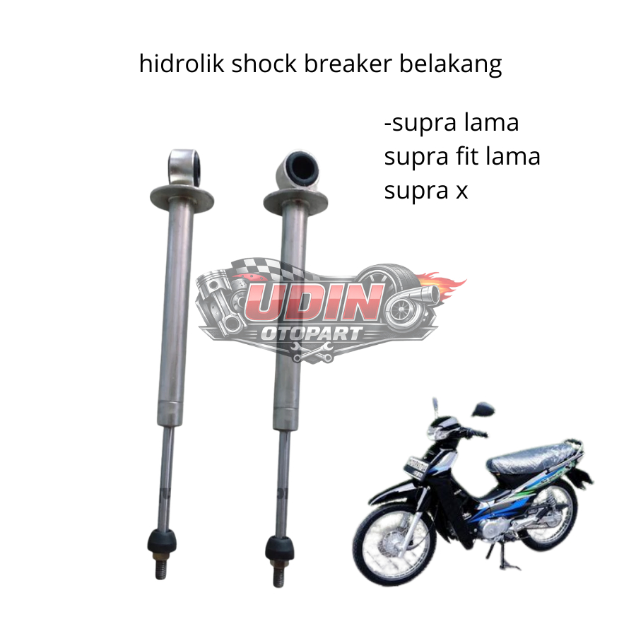 Hidrolik Shock Breaker Belakang Motor Supra Lama, Supra Fit Lama, Supra X Warna Perak