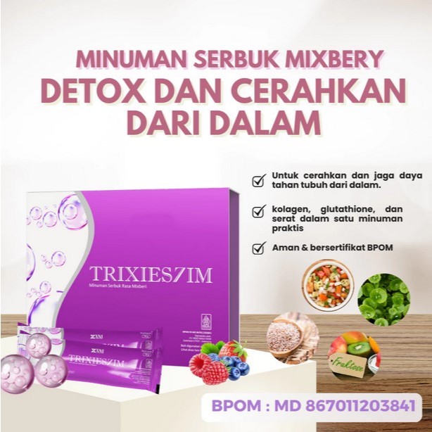 TrixieSlim Minuman Diet Kuruskan Badan Detox Lemak Makanan
