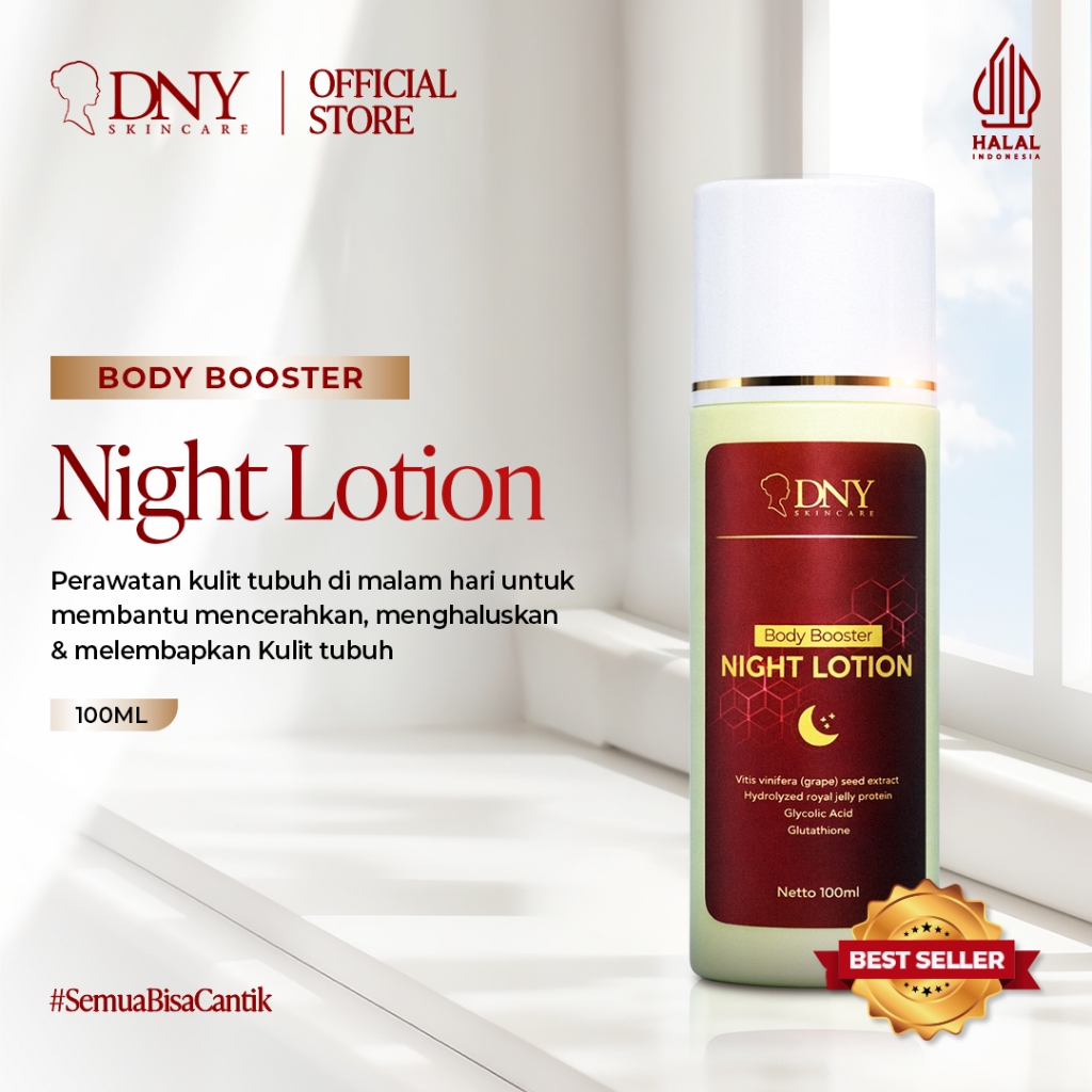 DNY Skincare Body Booster Night Lotion - Body Lotion Malam Untuk Membantu Mencerahkan Kulit Tubuh