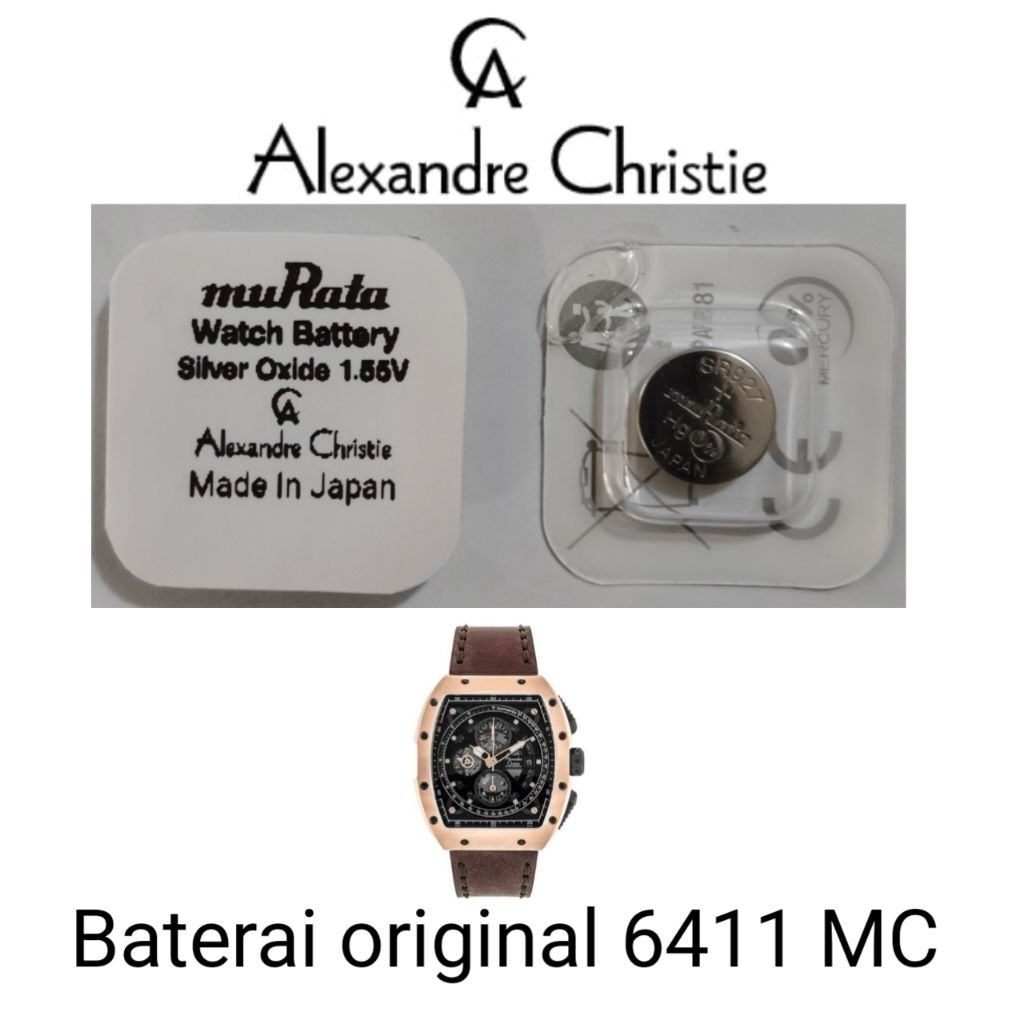 Baterai jam Alexandre Christie original 6411 MC