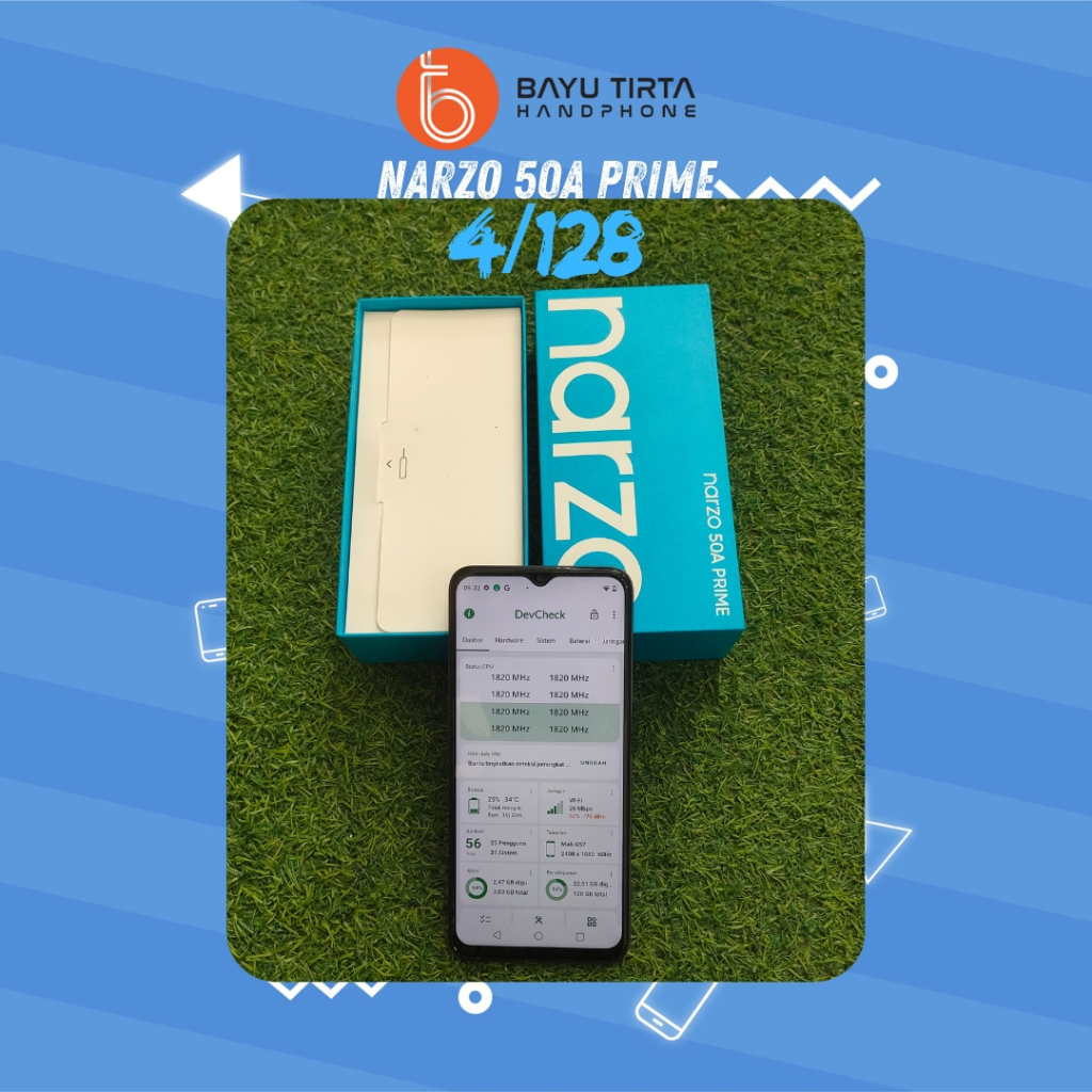 REALME NARZO 50A PRIME (4/128GB) | Black | Second / Bekas | S2