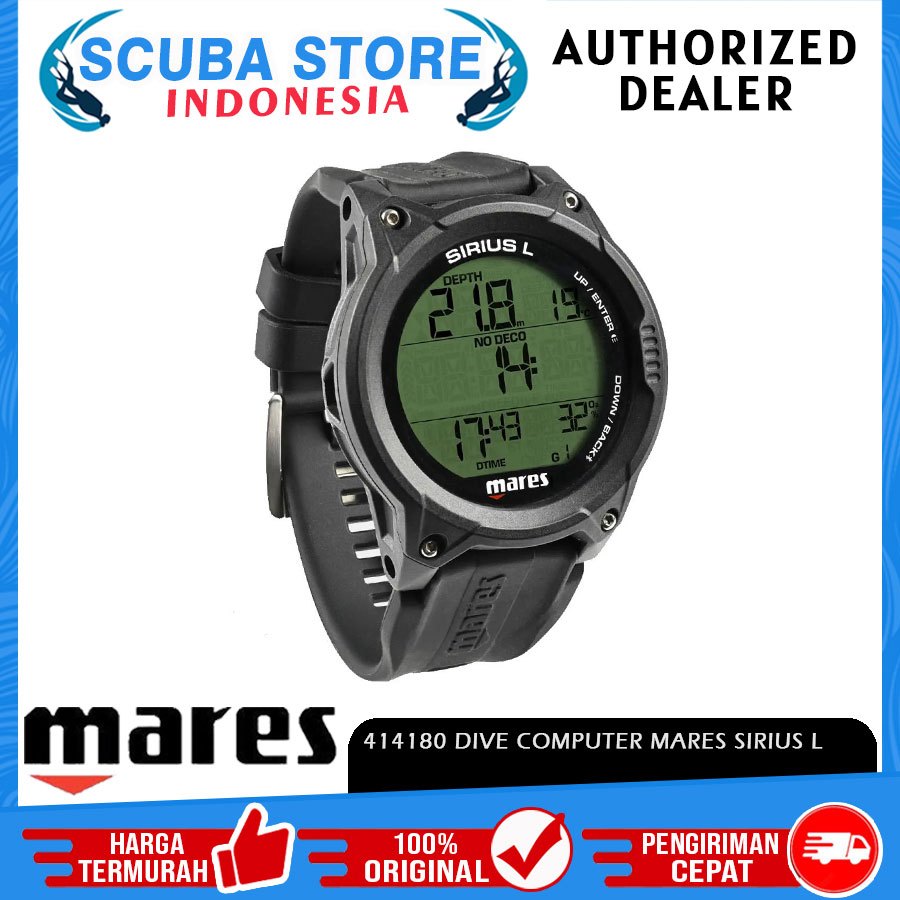 414180 Dive Comp Computer Mares Sirius L Lite Jam Tangan Selam Underwater Smartwatch Scuba Diving Di