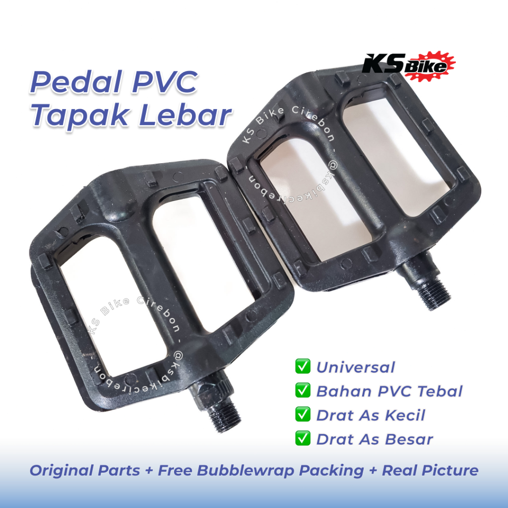 Pedal Sepeda PVC MTB As Besar 9/16 As Kecil Pedal Plastik Pedal Otelan Pedal BMX Pedal Kecil Plastik