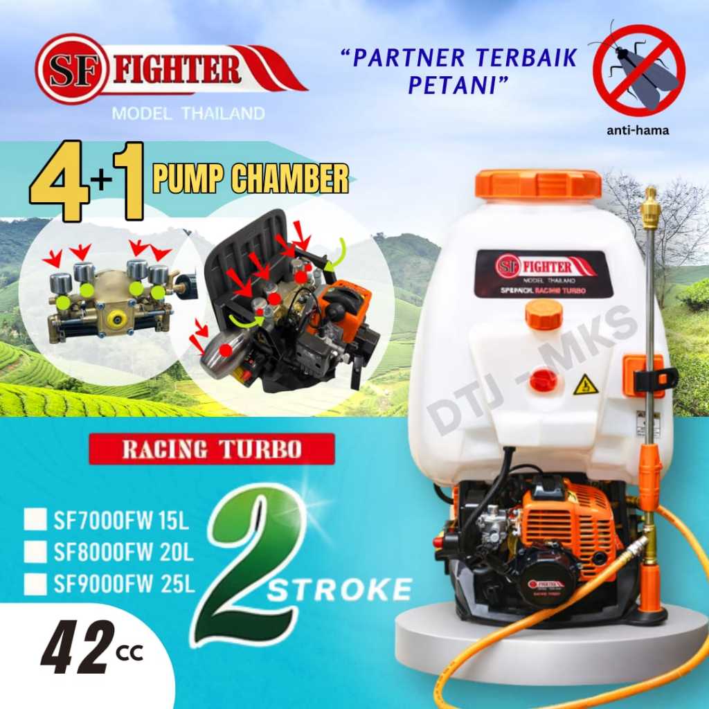 Semprot Hama FIGHTER 4 & 5 Pump 2 TAK | Mesin Semprot Petani 15L 20L 25L | Power Sprayer Super Kuat