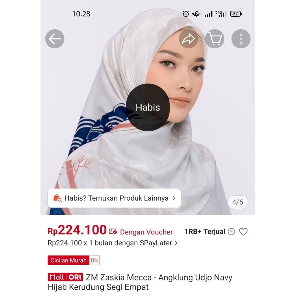 PRELOVED HIJAB ZASKIA MECCA