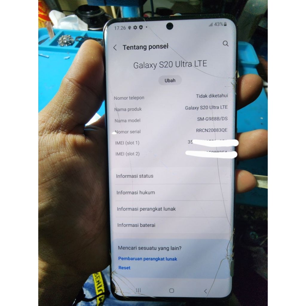 lcd frem samsung s20 ultra