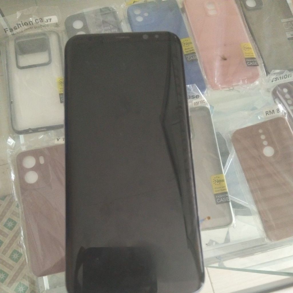 Lcd Samsung S8+ normal copotan bekas mesin gagal servis
