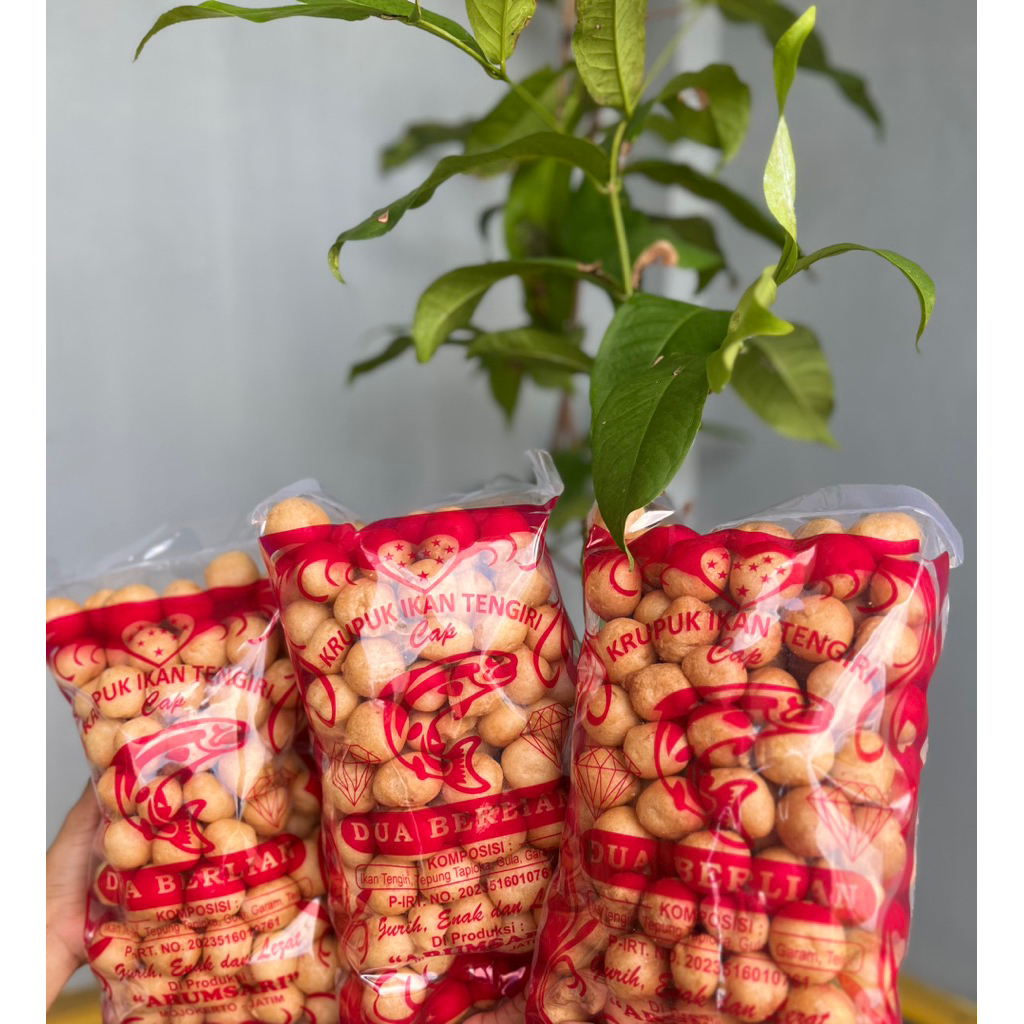 Krupuk Ikan Tengiri Dua Berlian Ready stock langsung kirim