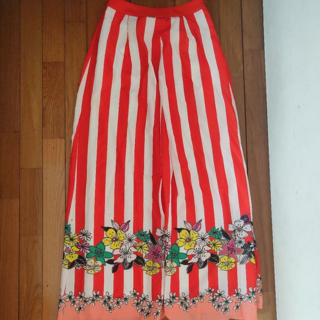 rok wanita/rok panjang/rok stripe/flare skirt/long skirt/rok bunga/rok panjang motif floral