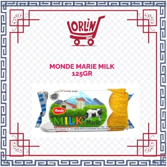 MONDE MARIE MILK BISKUIT SUSU 125GR/MONDE/BISKUIT