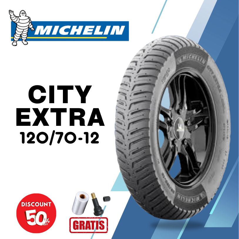 Ban Motor Vespa Matic MICHELIN CITY EXTRA 120/70 Ring 12 Tubeless