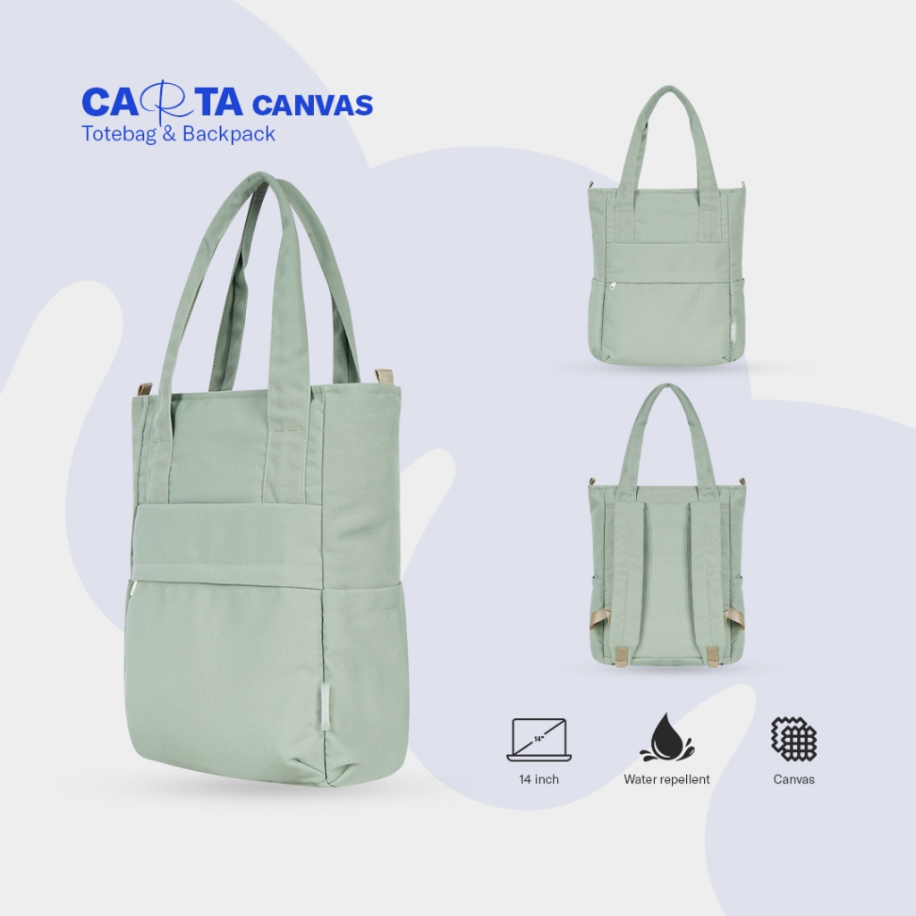 Tas Sekolah - Backpack Totepack Carta - Visval - Tas Ransel Canvas