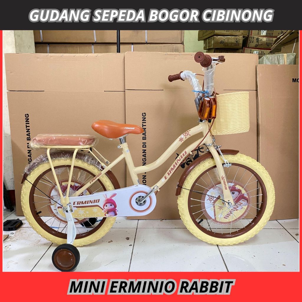 Sepeda Anak Perempuan 16 Mini Erminio Rabbit