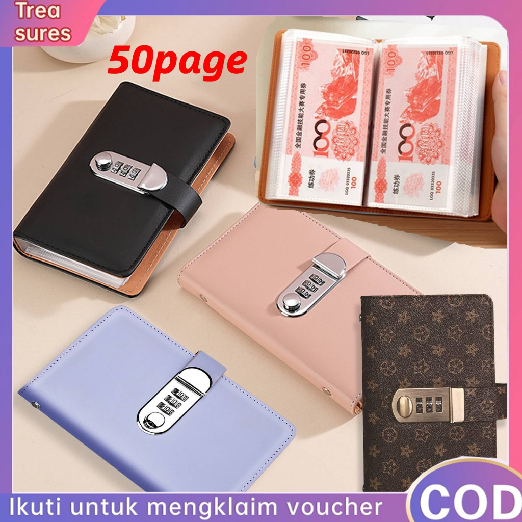 [Ready] Dompet Disiplin Keuangan Dompet Kas Keuangan Tabungan Dompet Pengatur Bulanan Kunci kombinas
