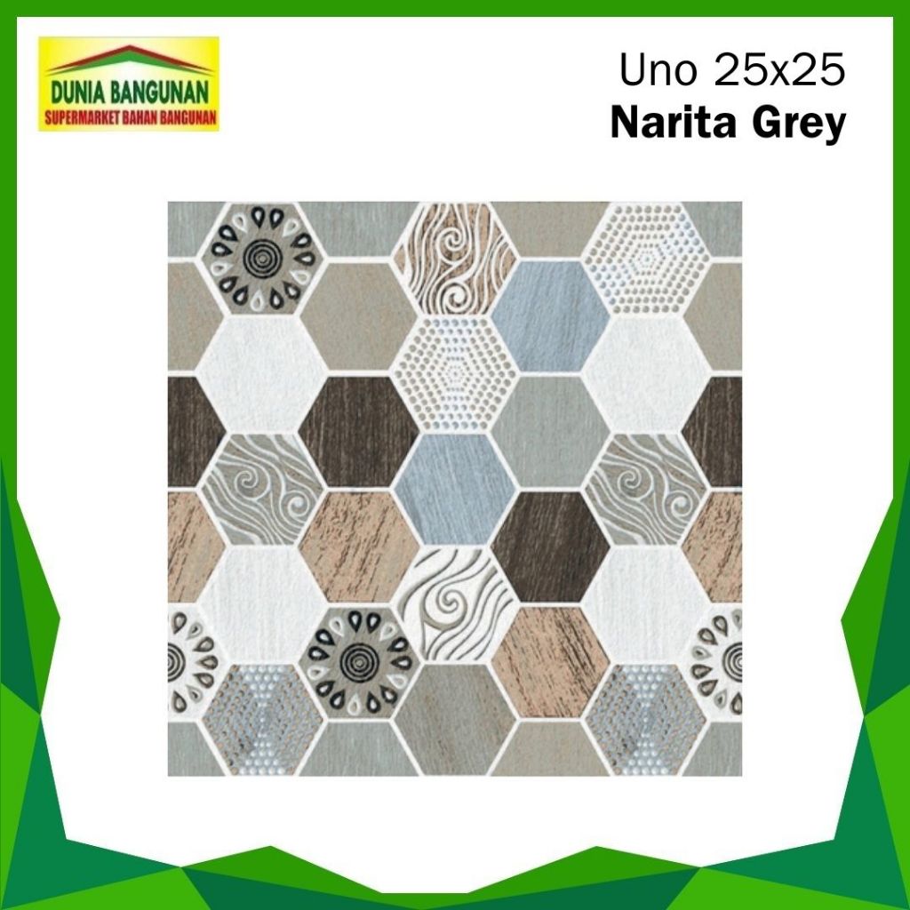 Keramik Lantai 25x25 Uno Narita Grey KW1 Keramik Lantai Kamar Mandi Kasar