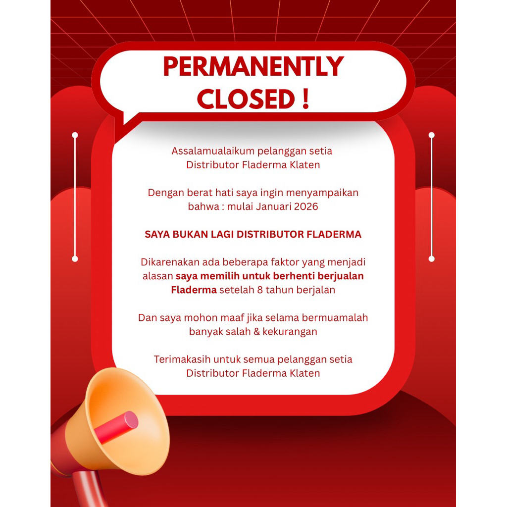 FLADERMA SKINCARE | FLADERMA | INFO PENTING