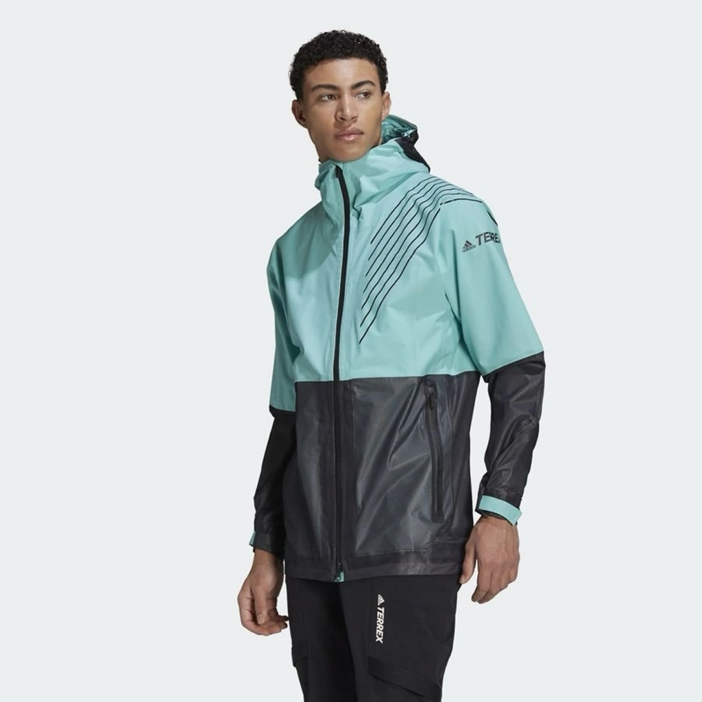 jaket adidas Terrex 3-Layer Zupahike Rain Jacket gunung hiking outdoor waterproof windbreaker trail 