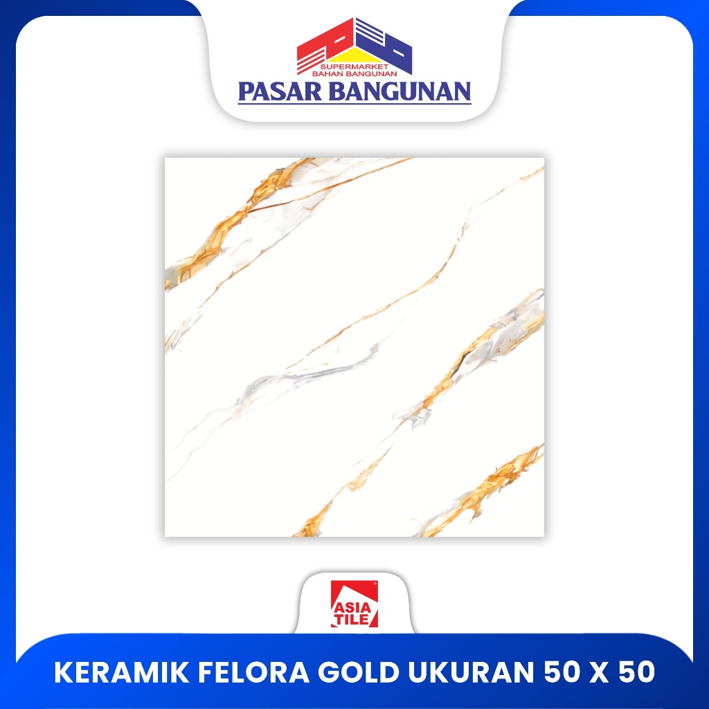 ASIA TILE FELORA GOLD  50x50