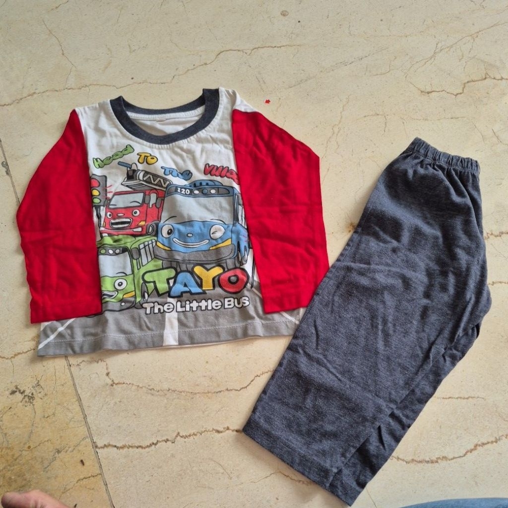 piyama tayo anak 3 tahun preloved