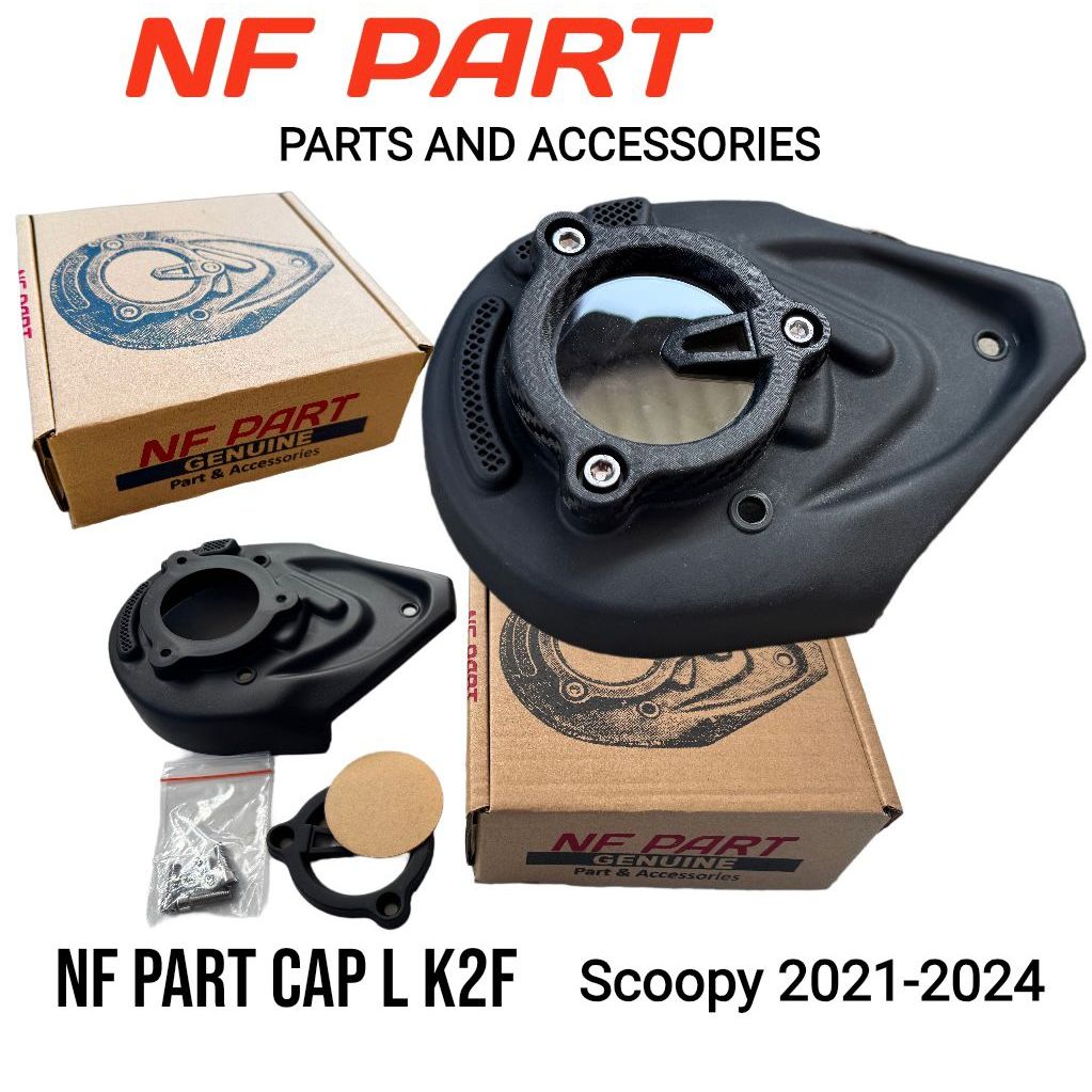 COVER CVT CAP L AKRILIK K2F SCOOPY 2021-2024 ORI VARIASI NF PART KEONGAN SCOOPY PRESTIGE