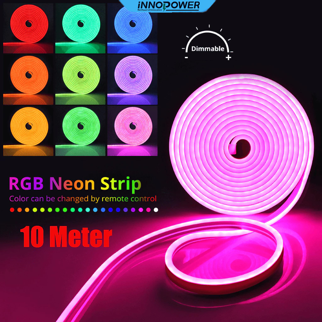 Innopower Lampu Neon LED24V Waterproof Outdoor Indoor Dekorasi Taman Garasi Cafe