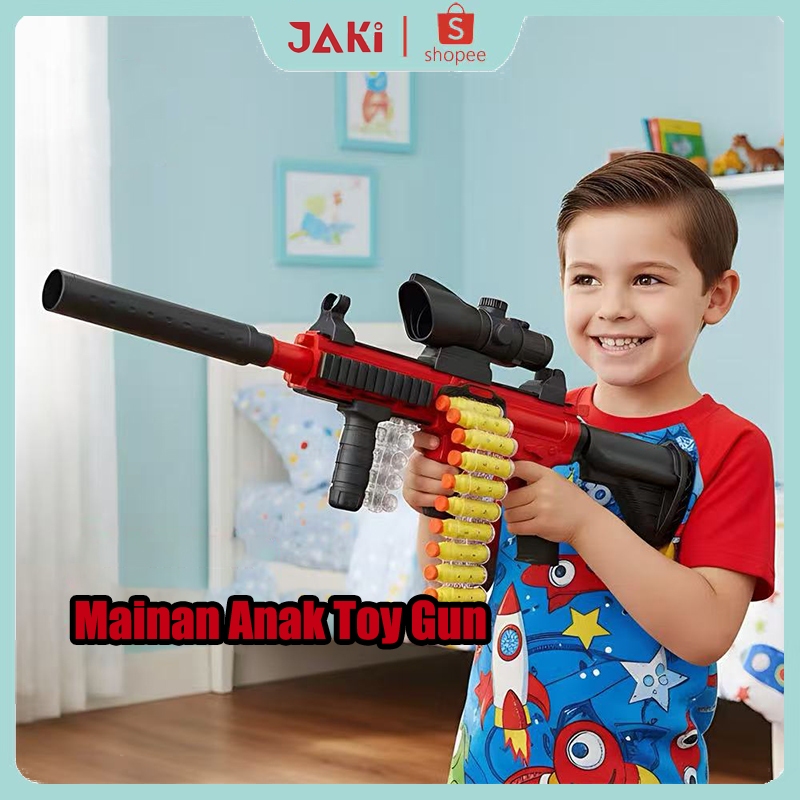 JAKI Mainan Anak Toy Gun M416/Senjata Senapan Mainan Peluru Busa/Mainan Sniper Tembak Dengan Peluru