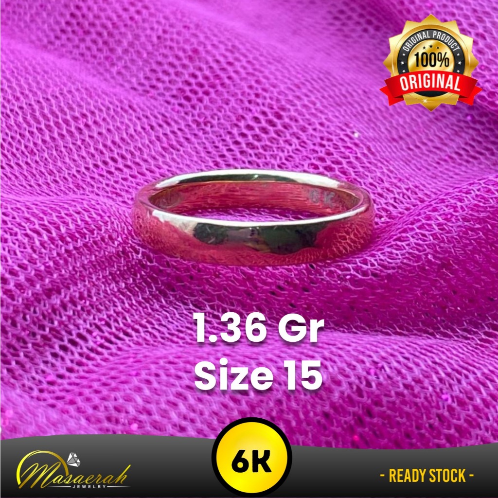 Cincin Emas 6K - Toko Emas Gajah Saerah - 1.36 Gram 2660