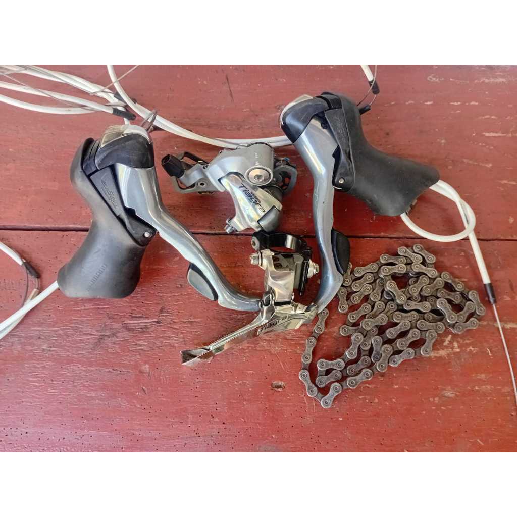 Mini Groupset GS Tiagra 4600 10s Silver Vintage Road Bike Sepeda Balap Jadul Commuter