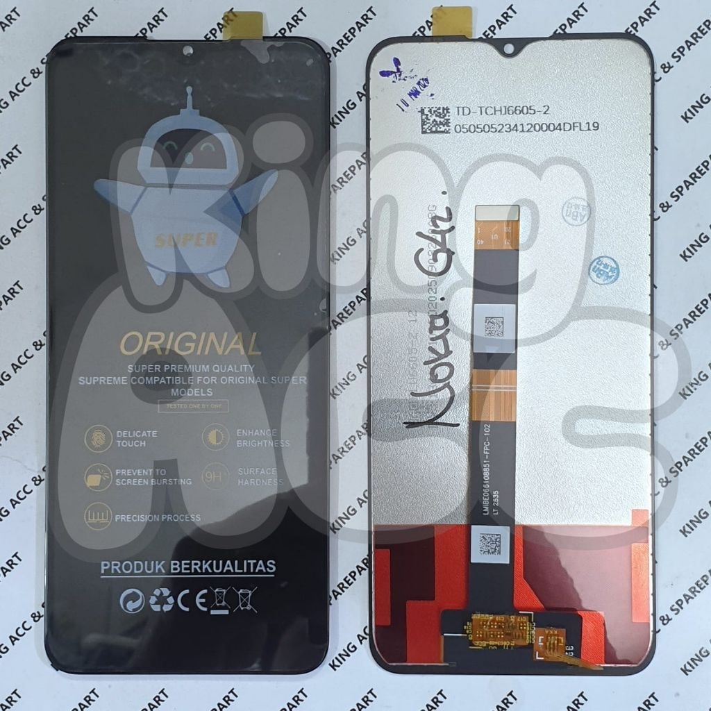 LCD TOUCHSCREEN NOKIA C12 / NOKIA G42 / NOKIA X100 BLACK COMPLETE