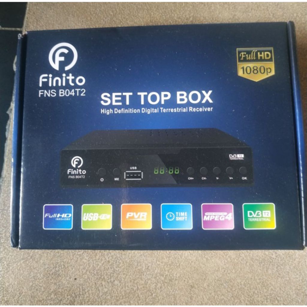 FINITO SET TOP BOX FNS-B04T2 TV DIGITAL RECEIVER PENERIMA SIARAN FULL HD