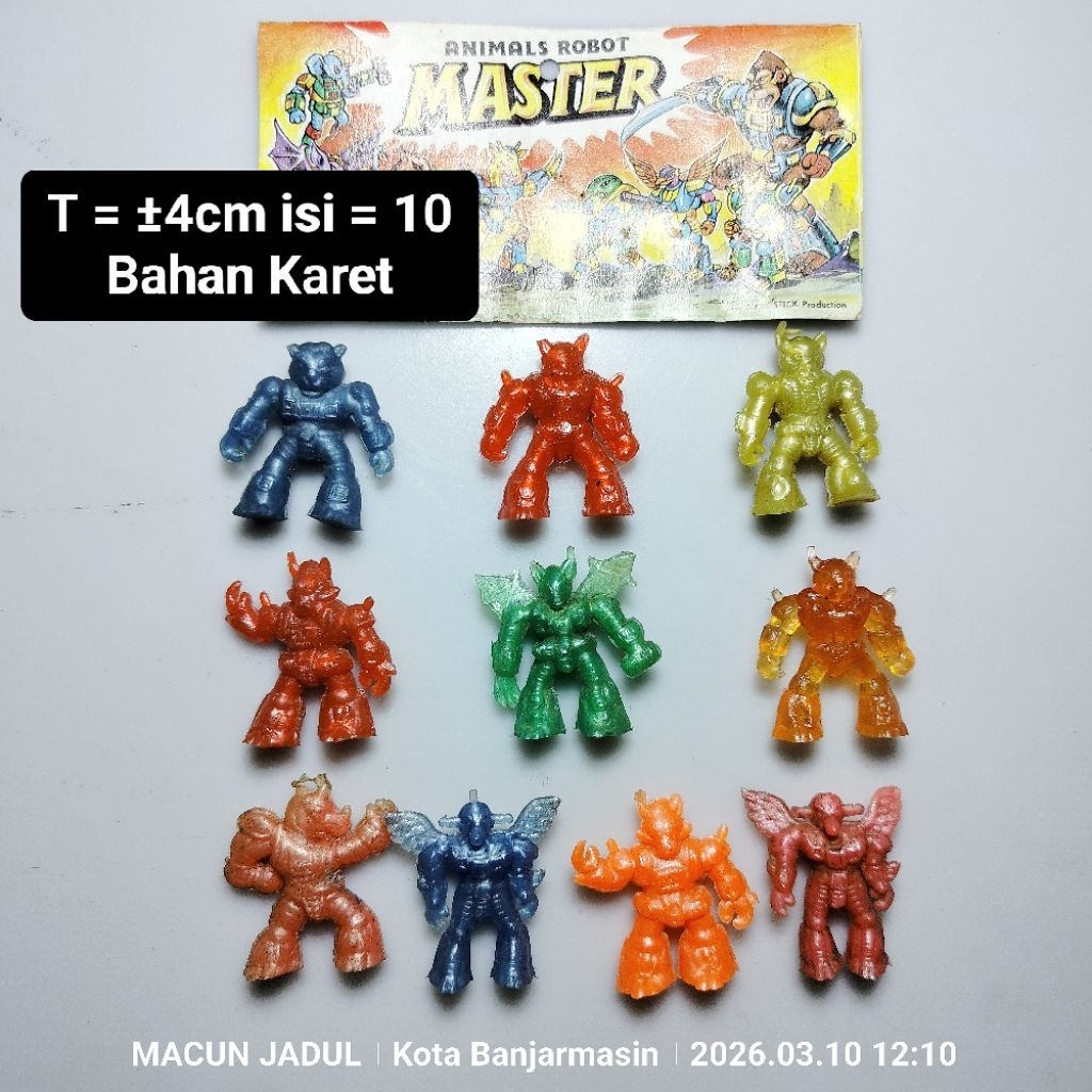COMBETAN SET JADUL ROBOT ANIMAL MASTER, MAINAN JADUL ERA90AN, MAINAN JADUL, MAINAN NOSTALGIA 90AN