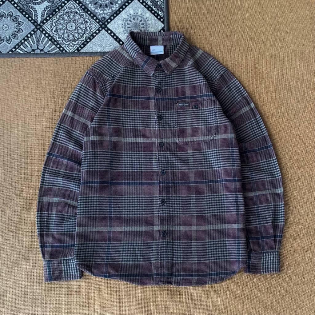 kemeja Flanel Columbia size L 100% original 120326F