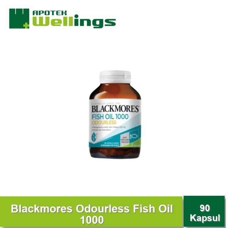 Wellings Blackmores Odourless Fish Oil 1000 (90 Kapsul)