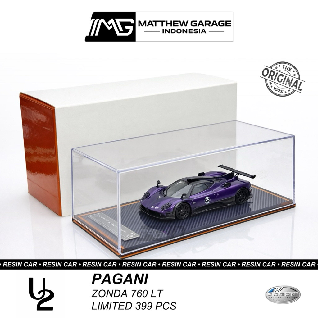 U2 1:64 PAGANI ZONDA 760 LT PURPLE METALLIC LIMITED 399 PCS