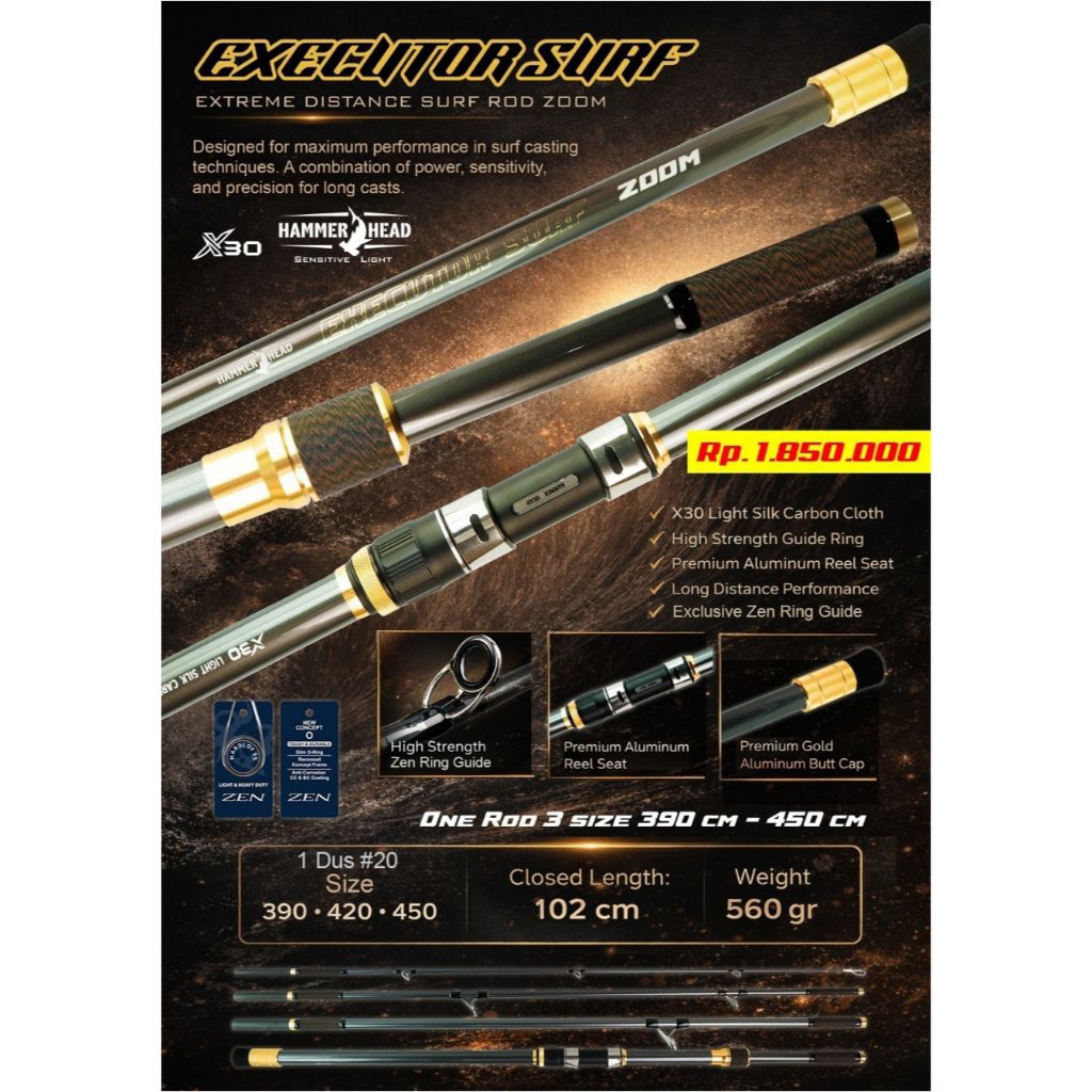 JORAN SURF HAMMERHEAD EXECUTOR SURF 390 420 450