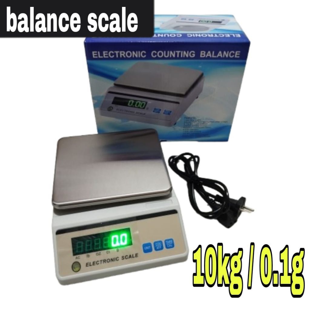 (TJ) 10kg/10000g 0.1g timbangan digital lab balance 0,1gr