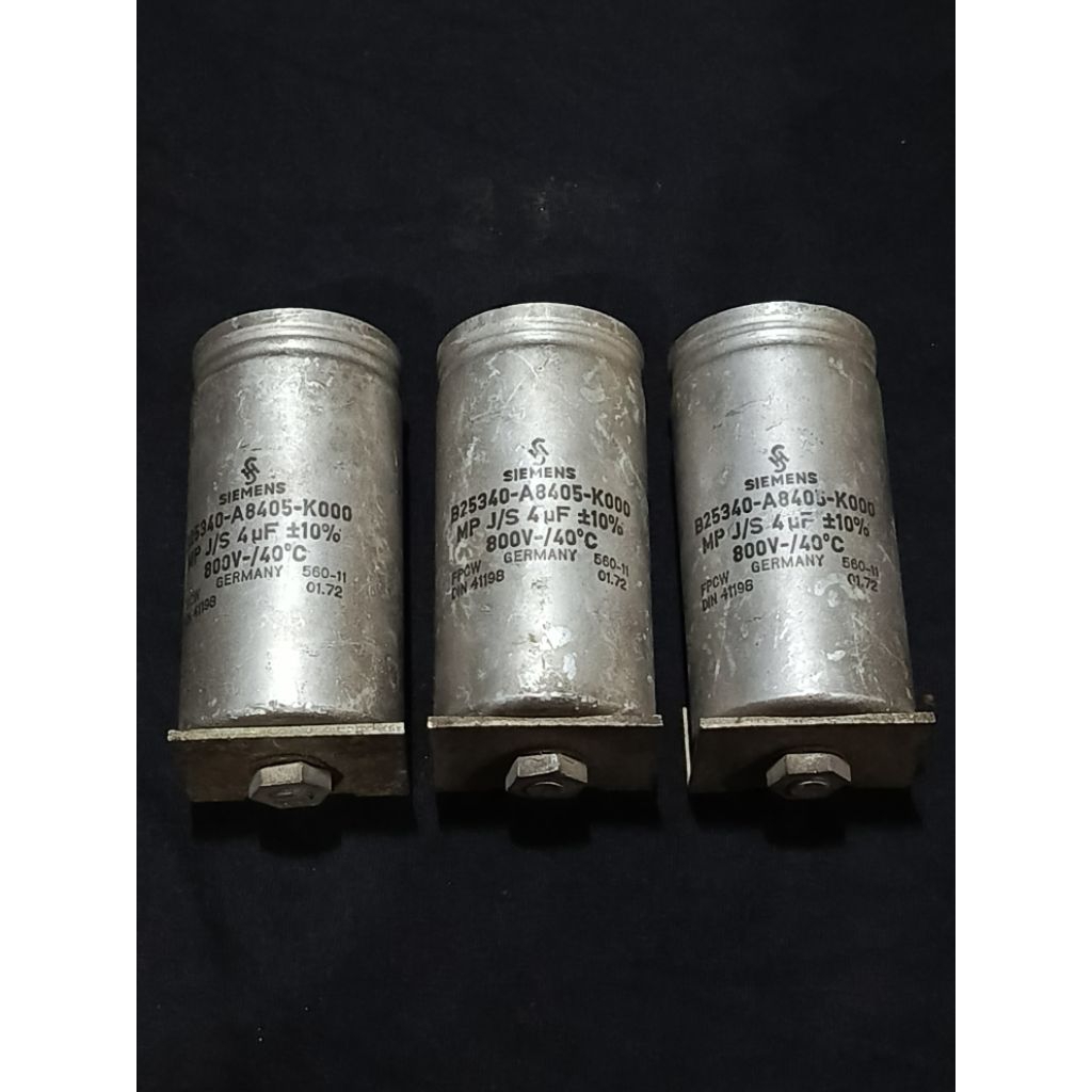 kapasitor oil Siemens germany 4uF/800Vdc Klangfilm capacitor