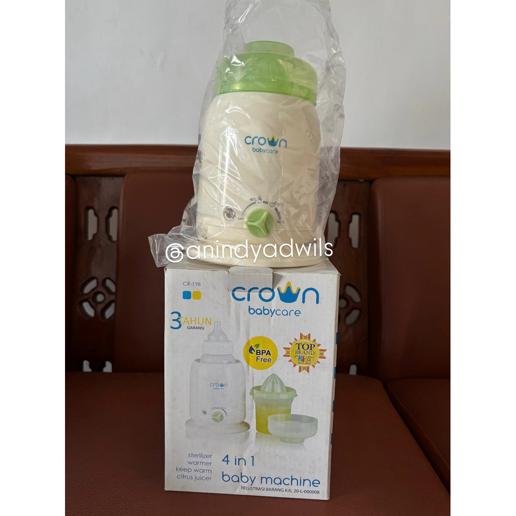 PRELOVED PENGHANGAT ASI MILK WARMER STERILIZER CROWN BABY CARE