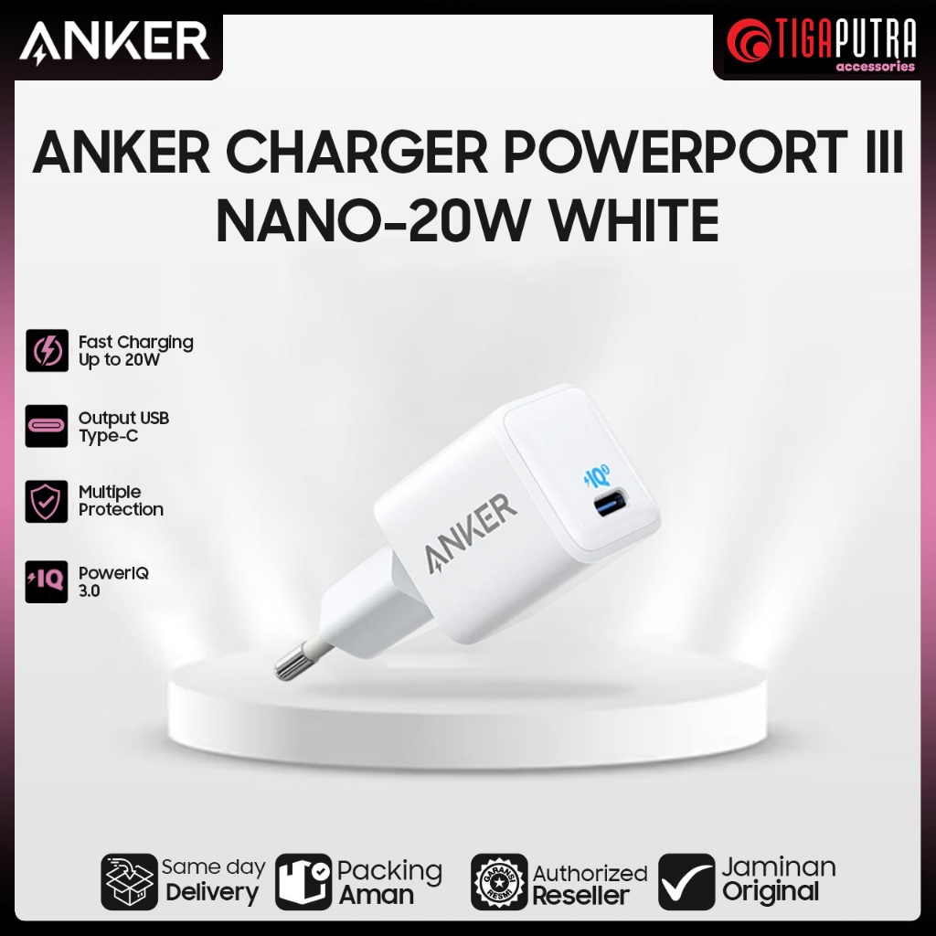 ANKER CHARGER POWERPORT III NANO-20W -A2633